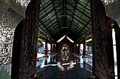 Myanmar - Mandalay, Kuthodaw Pagoda. 729 white pitaka pagodas contain the Tipitaka, the sacred texts of Theravada Buddhism. 